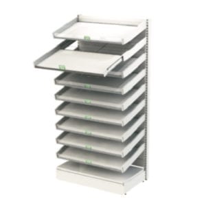 Pharmacy shelf with 9 Auto Feed Drawers