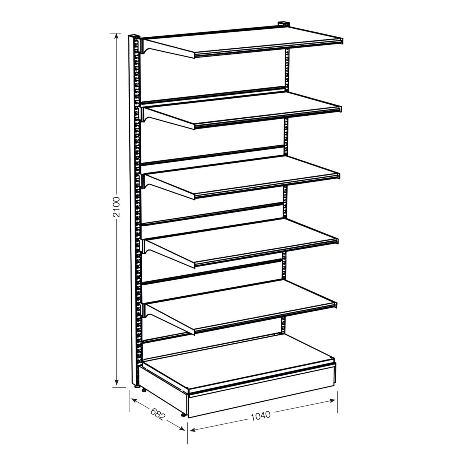 Pharmacy Shelves With five Modular Flat Shelves Inov8 Medical
