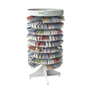 Pharmacy Rotating Shelves