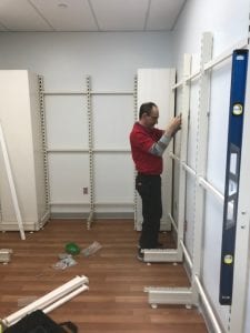 pharmacy shelving repair